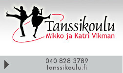 Tanssikoulu Vikman / Tanssikoulu.fi avoin yhtiö Mikko ja Katri Vikman logo